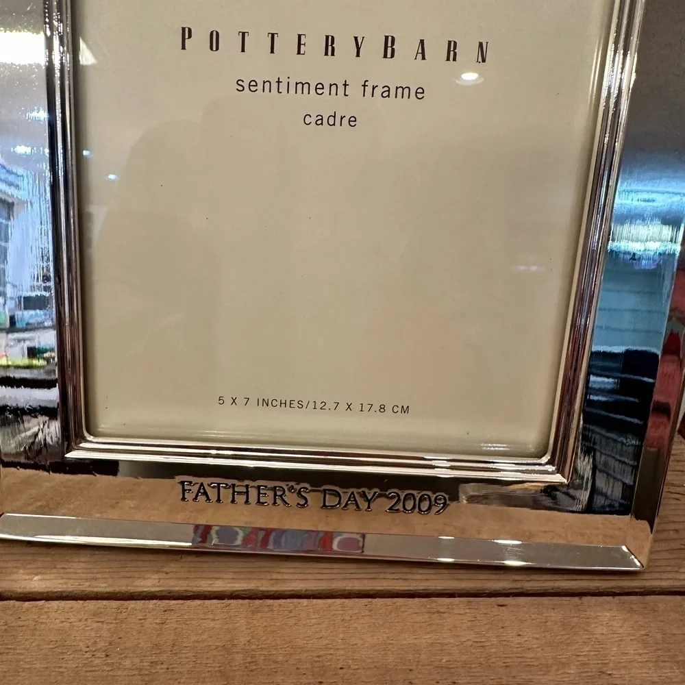 Pottery Barn Sentiment Frame with box, Happy Father’s Day 2009